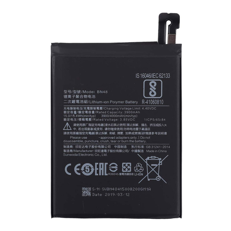 mi note 6 battery