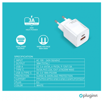 kucni punjac pluginn pi-d73, qc3.0 pd3.0, pps, usb-pd 18w+20w, 38w (total) beli-kucni-punjac-piuginn-pl-d73-qc30-pd30-pps-usb-pd-18w20w-38w-total-beli-164413-204599-148070.png