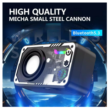 bluetooth zvucnik v1 mech small steel cannon bt5.3 beli-bluetooth-zvucnik-v1-bt53-beli-158638-259113-158638.png