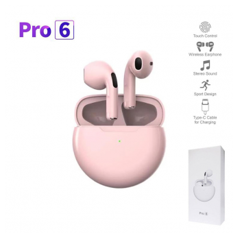 bluetooth slusalice airphones pro 6 hq roze-bluetooth-slusalice-airpods-pro-6-hq-roze-159196-260783-159196.png