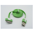 usb kabel iphone 4 flat zeleni 3m.-data-kabel-iphone-flat-3m-green-58125.png
